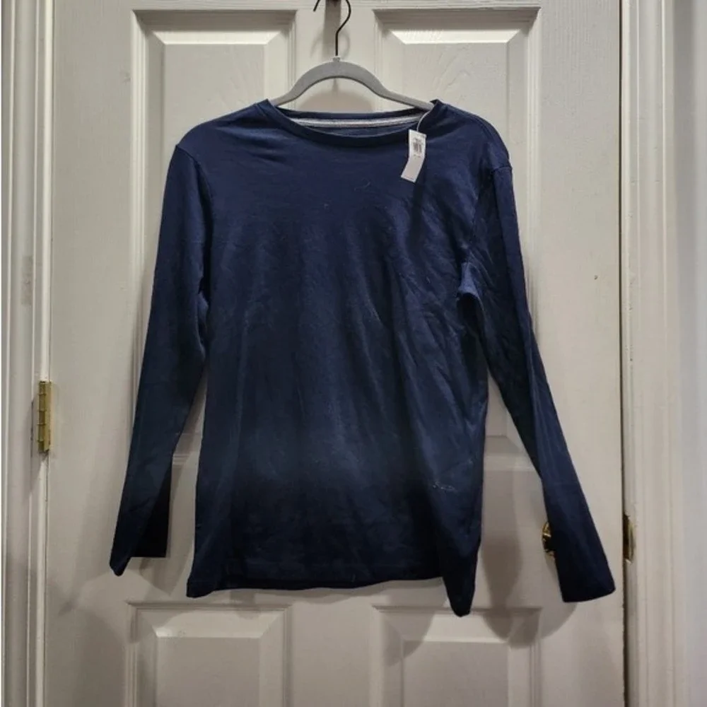NWT Old Navy Boy's Long Sleeve Blue T-Shirt Size XL 14-16